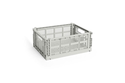 HAY Colour Crate folde opbevaringskasse medium grå